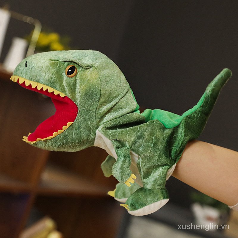 Cute Plush Doll Hand Puppet Parent-Child Game Dinosaur Tyrannosaurus Whale Crocodile Doll Gloves Ragdoll Variety