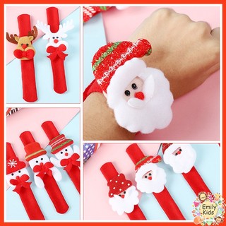 Vòng Đeo Tay Có Gắn Nhẫn Hình Ông Già Noel Tuần Lộc Giáng Sinh Cho Bé Trai Bé Gái