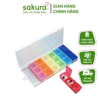 Hộp đựng thuốc 7 ngày Yamada - Hàng nội địa Nhât Bản