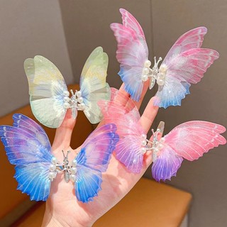 Kẹp tóc hình bướm màu gradient dễ thương phong cách hàn quốc cho bé gái