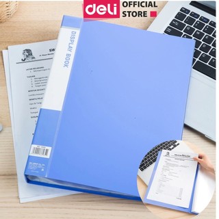 File tài liệu file lá học sinh deli đa năng a4 kẹp lá tệp đựng tài liệu văn phòng 60 80 100 trang tiện lợi, nhỏ gọn