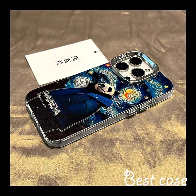 Ốp Điện Thoại Họa Tiết Gấu Trúc Cho iphone 12 13 14 15 pro max