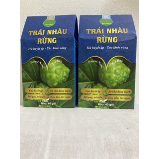 Trái nhàu rừng túi lọc (80 gói), trà túi lọc Bảo Khang, quả nhàu khô, hạ mỡ máu, ổn định huyết áp