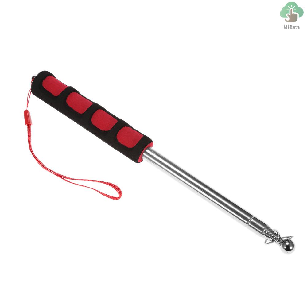 New 1.2 Meters Outdoor Flagpole Stainless Steel Telescopic Flag Pole for Teachers' Teaching Pointer Tour Guide Banner 47