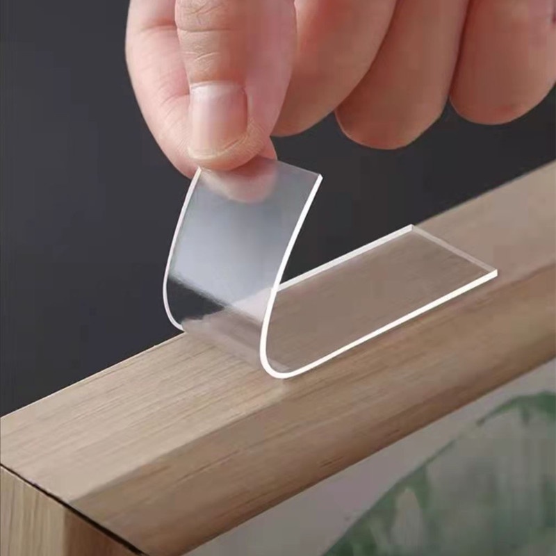 Hộp 60 Miếng Dán 2 Mặt Trong Suốt Siêu Dính Treo Đồ Trang Trí