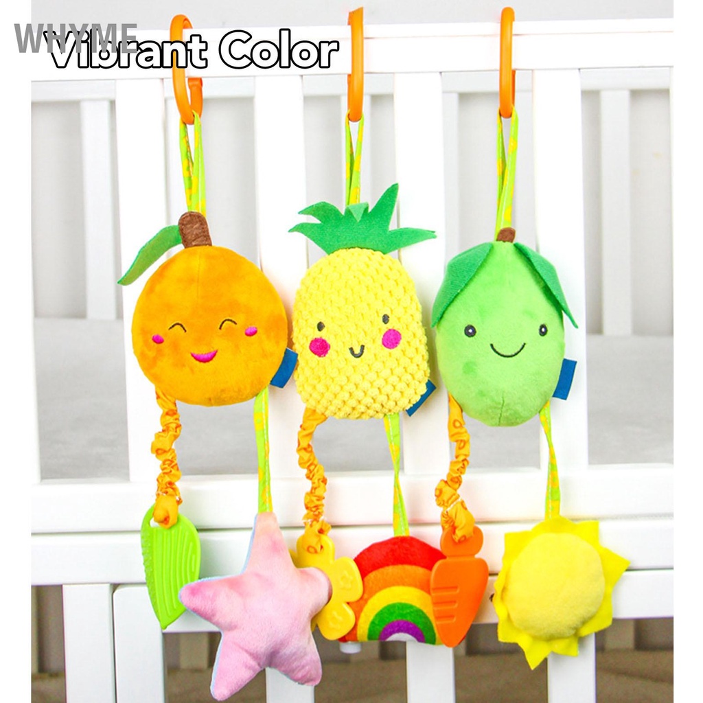 WHYME Bé Sang Trọng Treo Xe Đẩy Đồ Chơi Có Miếng Dán Trái Cây Lục Lạc Chuông Nhẹ Nhàng Đa Năng Cảm Giác Cho Trẻ Sơ Sinh Tập Đi
