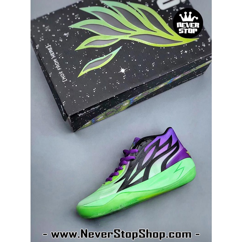 Giày bóng rổ PM MB 02 RICK & MORTY siêu phẩm 2 màu cực đẹp, bản đẹp chi tiết chuẩn nhất FREESHIP+TẶNG VỚ | NeverStopShop