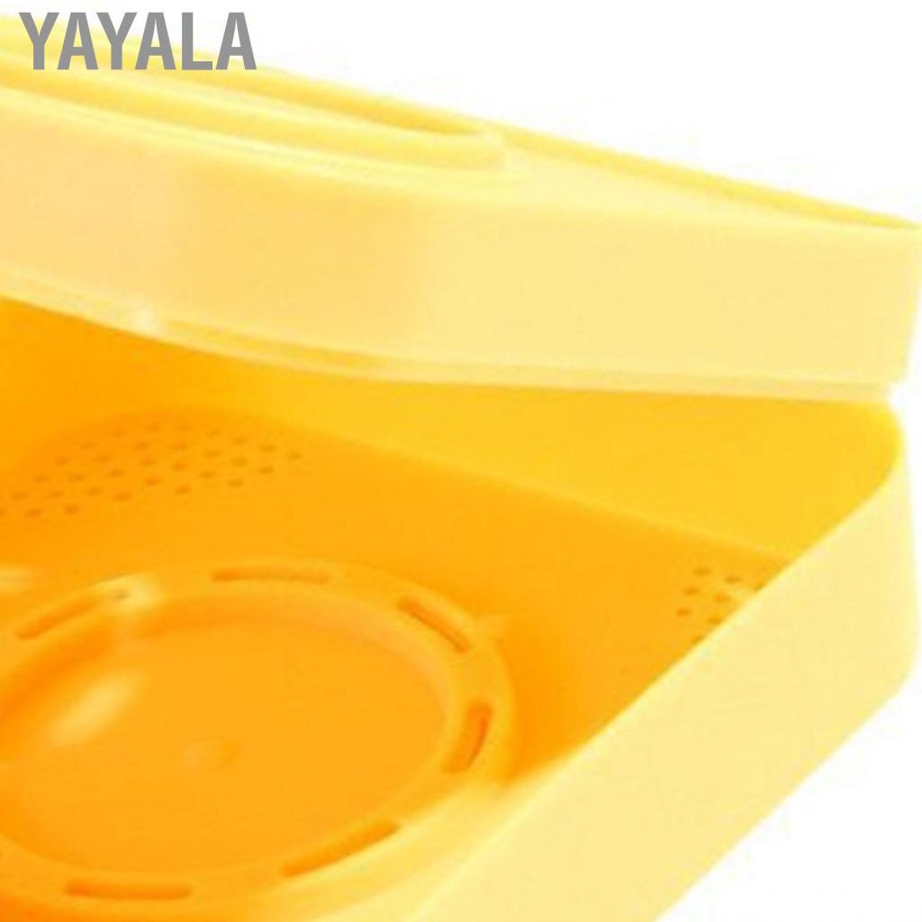 Yayala Powder Puff Holder  Makeup Storage Case Fashionable Protective PP Plastic Breathable for Home