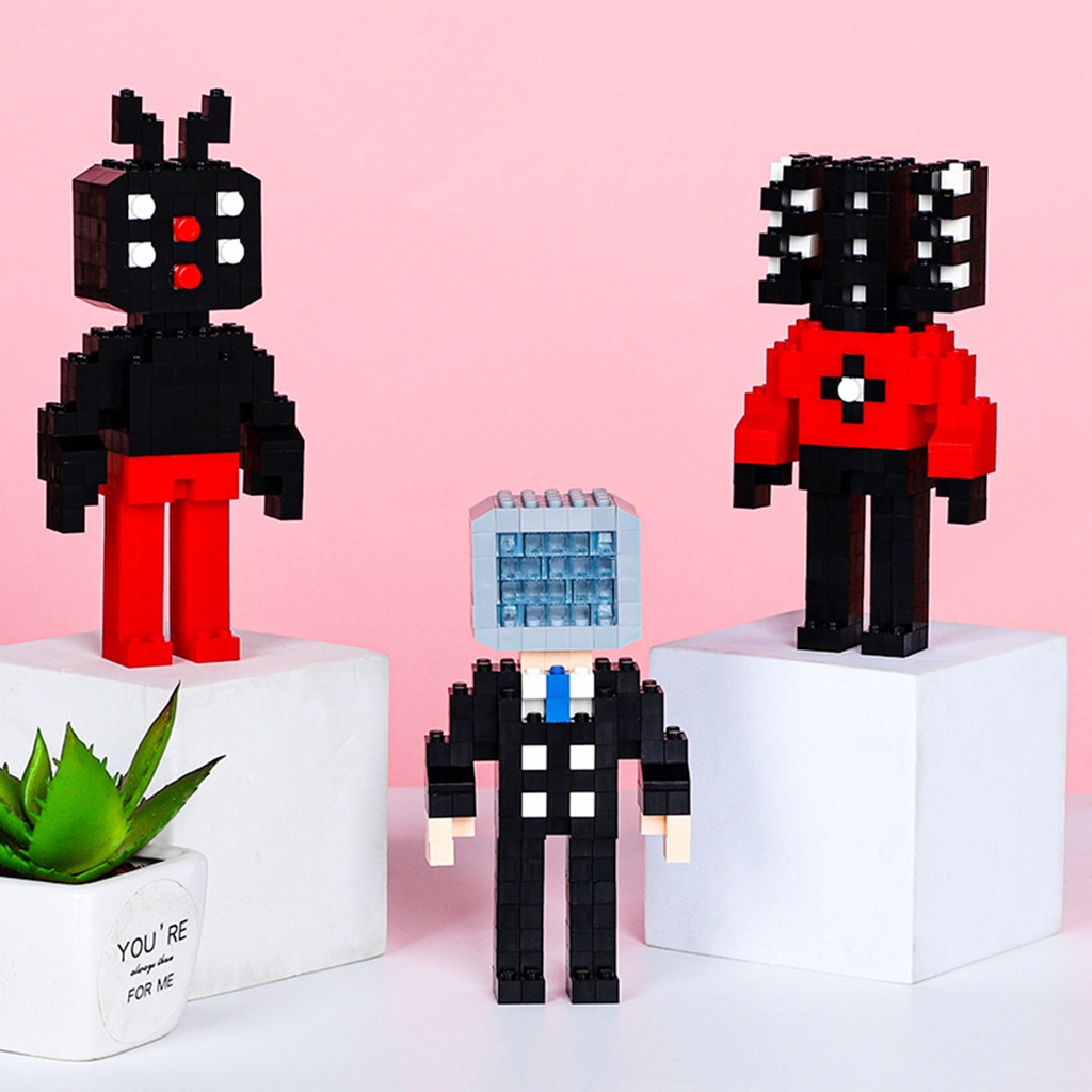 Skibidi Bộ Đồ Chơi Xếp Hình toilet man Độc Đáo Cho Bé