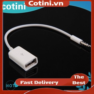 [COD]♦♦Đồng bộ hóa Jack cắm âm thanh phụ trợ AUX 3,5 mm cho cáp chuyển đổi dây USB