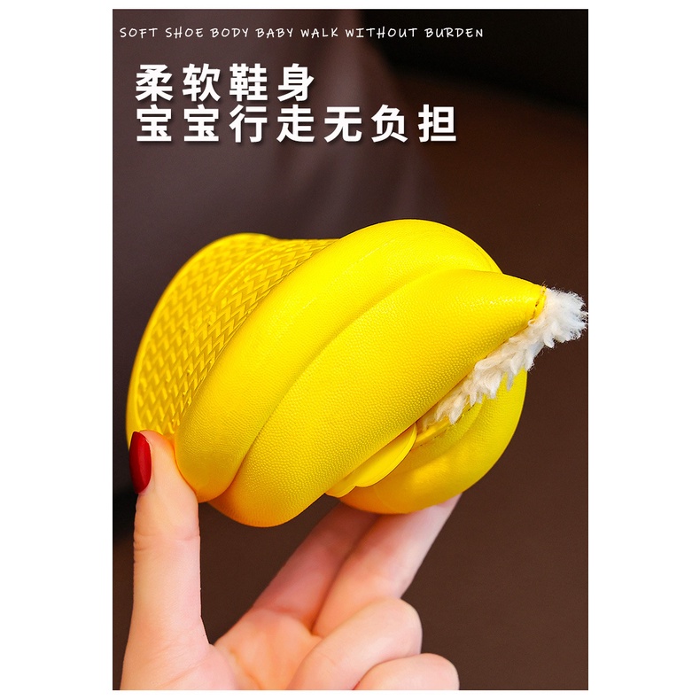 Dép Bông cotton Chống Trượt Giữ Ấm Chống Thấm Nước In Họa Tiết Hoạt Hình Dễ Thương Cho Bé Trai Và Gái