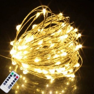 Dây Đèn LED đom đóm fairy light 100 /50 /30 bóng xài pin AA/ usb/ điện remote chỉnh chớp nháy trang trí giáng sinh noel
