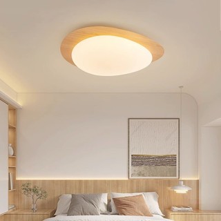 Đèn led trần gỗ phong cách nhật bản đèn trần trang trí phòng ngủ đèn trần phòng khách hiện đại
