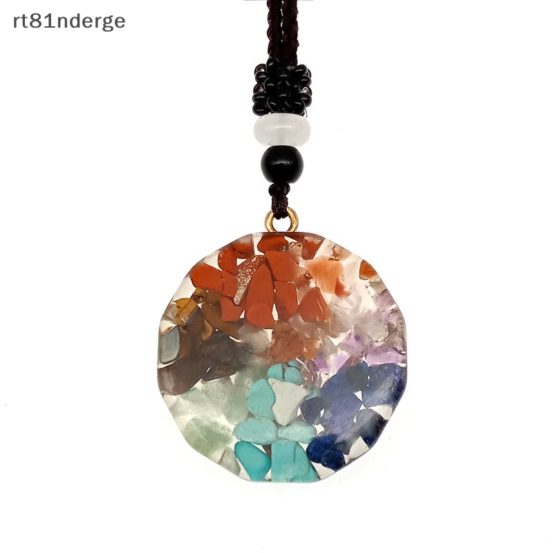 Ge Vòng cổ Bùa Hộ Mệnh 7 Viên Đá Cẩm Thạch