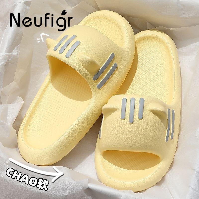 Dép Đi Trong Nhà Đế Dày Chống Trượt In Hình Mèo Dễ Thương Cho Cặp Đôi