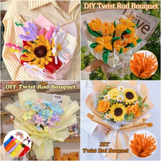 Set 100 Vỏ Bọc Bó Hoa Xoắn Ốc diy Sáng Tạo