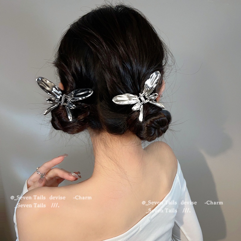 Kẹp Tóc Hình Bướm / Cá Mập Thời Trang Cho Nữ