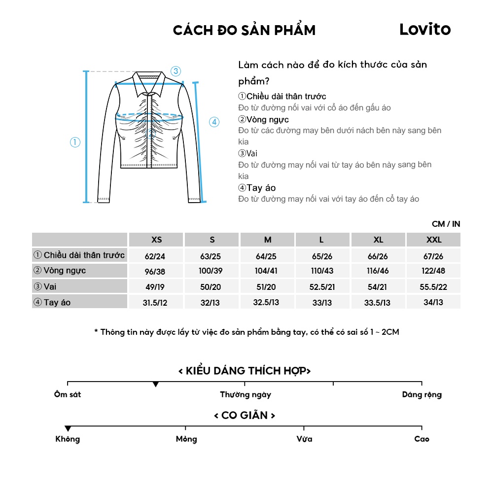 Lovito Áo kiểu có túi bất đối xứng trơn đơn giản cho nữ LNE29139 (Trắng)