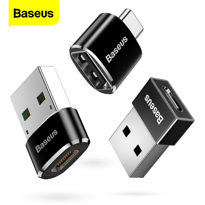 Đầu chuyển đổi Baseus type c to usb / Baseus USB to Type c / Baseus micro usb to type c cho điện thoại, laptop,..