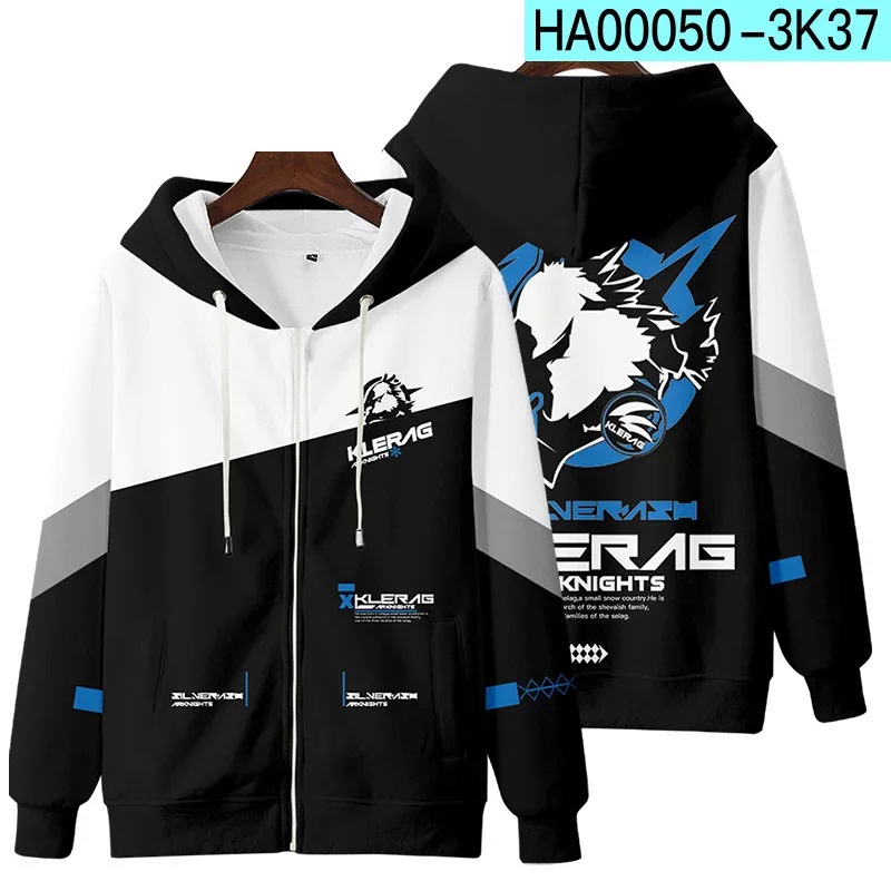 Áo Khoác hoodie Có Khóa Kéo In Hình game arknights 3d Thời Trang Đường Phố Cho Nam Và Nữ