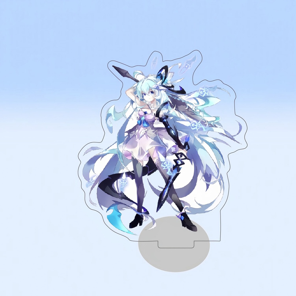 Mô hình Standee Honkai Impact 3 Standing Raiden Mei Fuka Yae Sakura in hình nhân vật 2 mặt rõ nét Phụ kiện trang trí