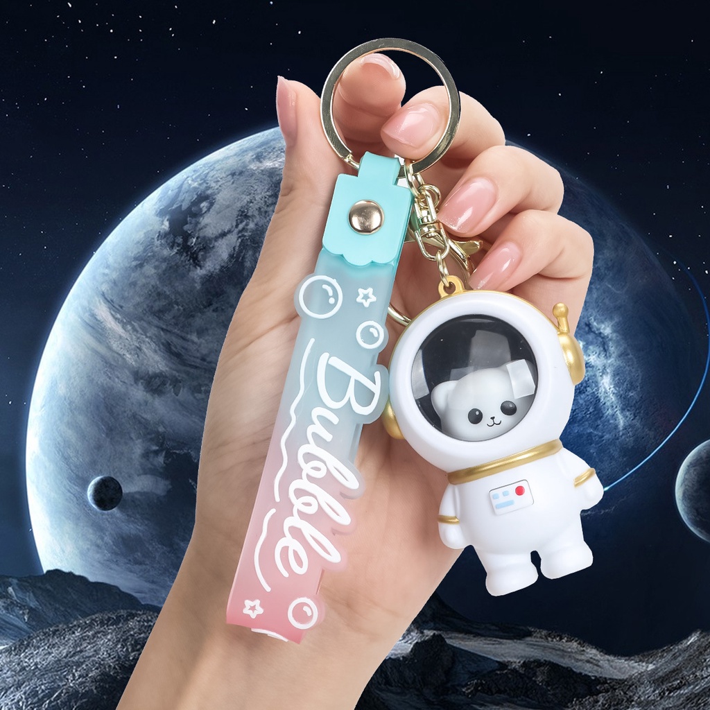 Hoạt Hình Móc Khóa Hình Phi Hành Gia Có Đèn led Phát Sáng