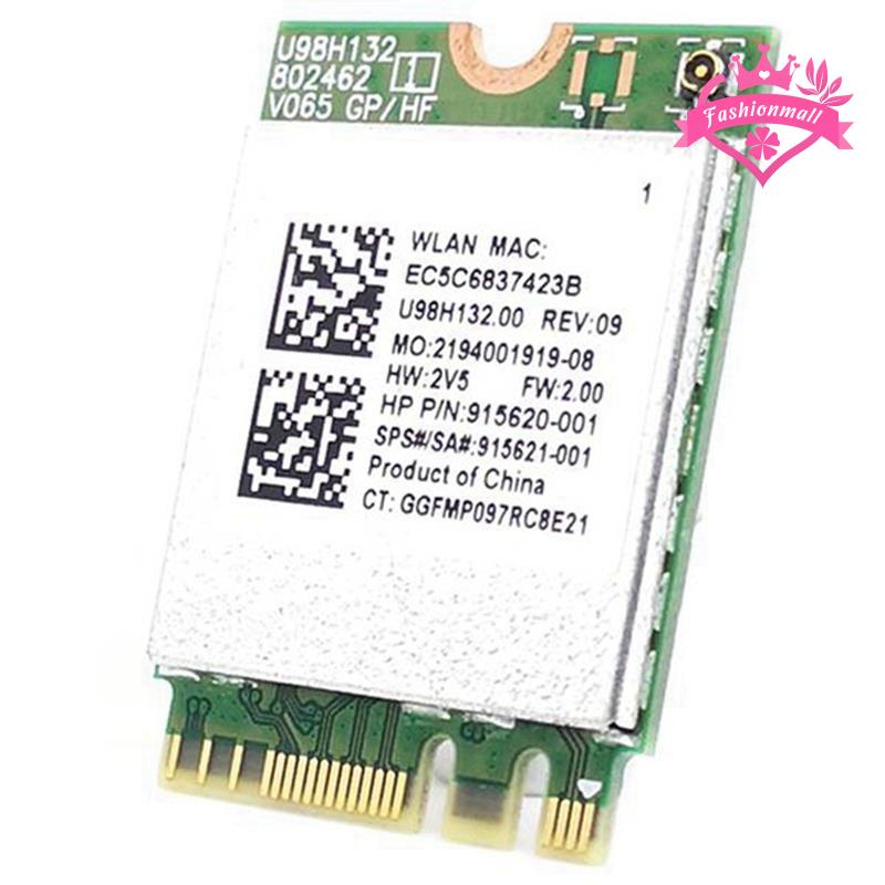 Set 2 Thẻ Nhớ rtl8821ce 802.11ac 1x1 wi-fi + bt 4.2 Chuyên Dụng 915621Thẻ Lưới Không Dây Cho hp probook 450 series hp probook 450