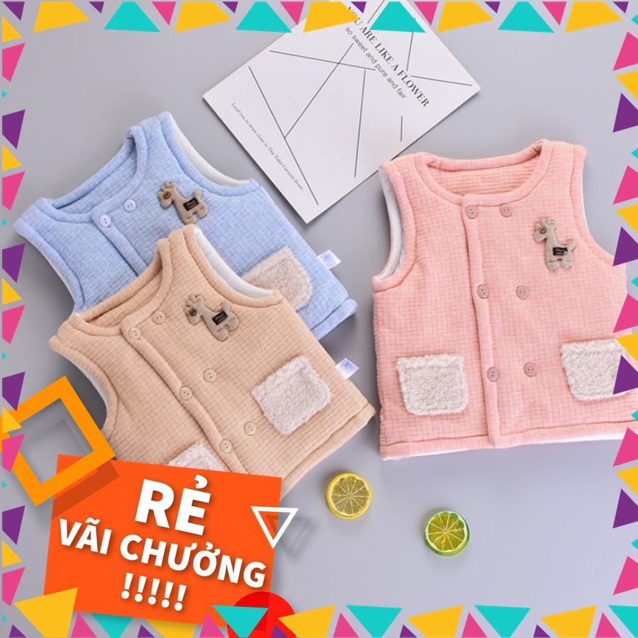 Rập giấy may áo gile bông cho bé