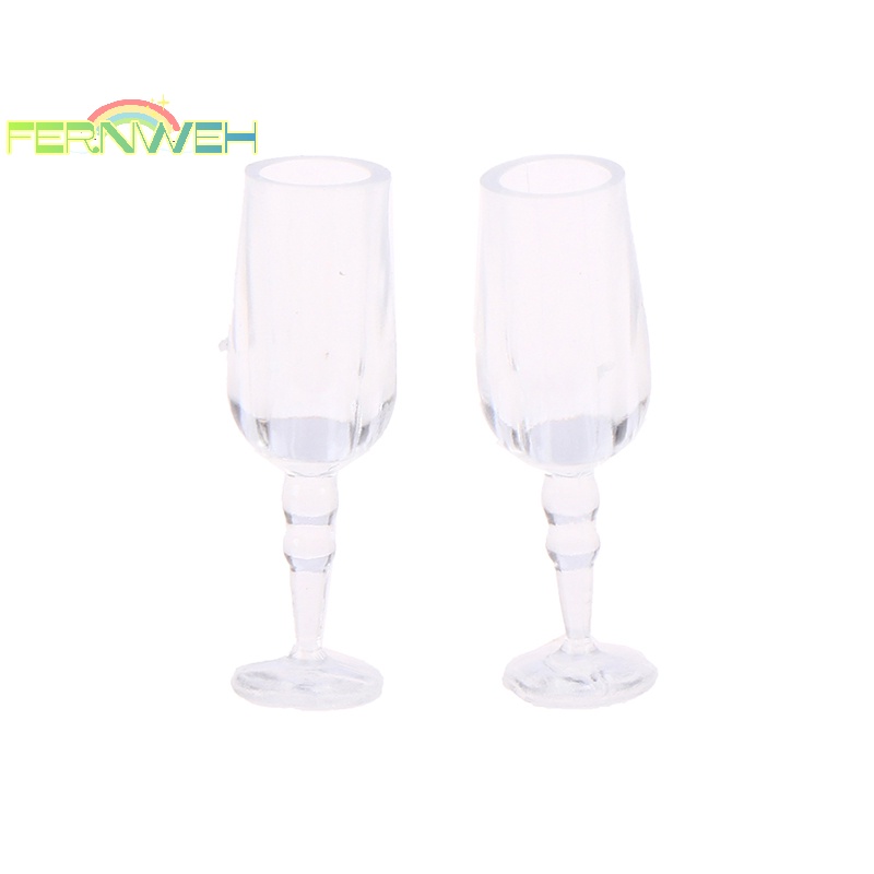 Set 6 Ly Thủy Tinh Uống Rượu Vang Đỏ Cho Nhà Búp Bê