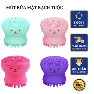Cọ Bạch Tuộc Rửa Mặt, Mút Bạch tuộc rửa mặt Tẩy Tế Bào Chết Bằng Silicon Mềm - Bạch tuộc rửa mặt Chính hãng