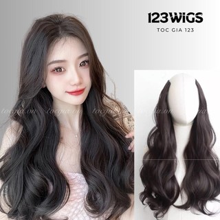 123wigs - tóc giả phím kẹp chữ u xoăn lọn dài 45cm/60cm su1001