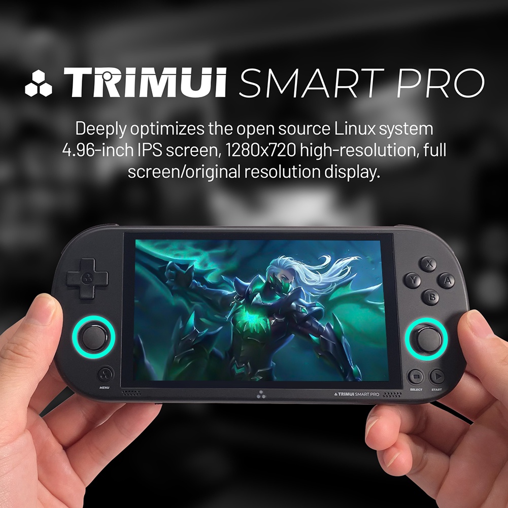 Trimui Máy Chơi game Cầm Tay 4.96 inch 10000 + game 5000mah 64 / 128 / 256gb