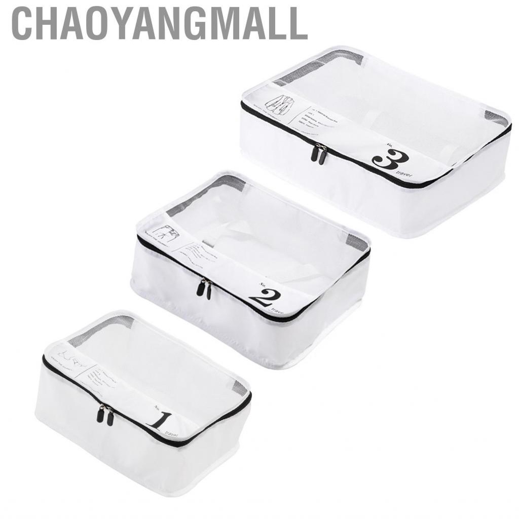 Chaoyangmall Packing Cubes  Multifunctional Luggage Organizer Bags Large Capacity Polyester Layered for Business Trip