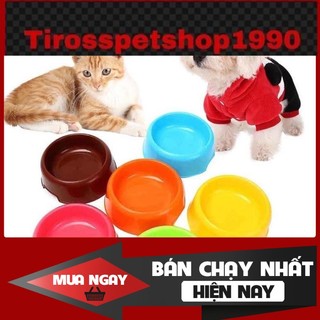 Bát ăn nhựa đơn cho chó mèo - bát ăn cho chó mèo ❤️