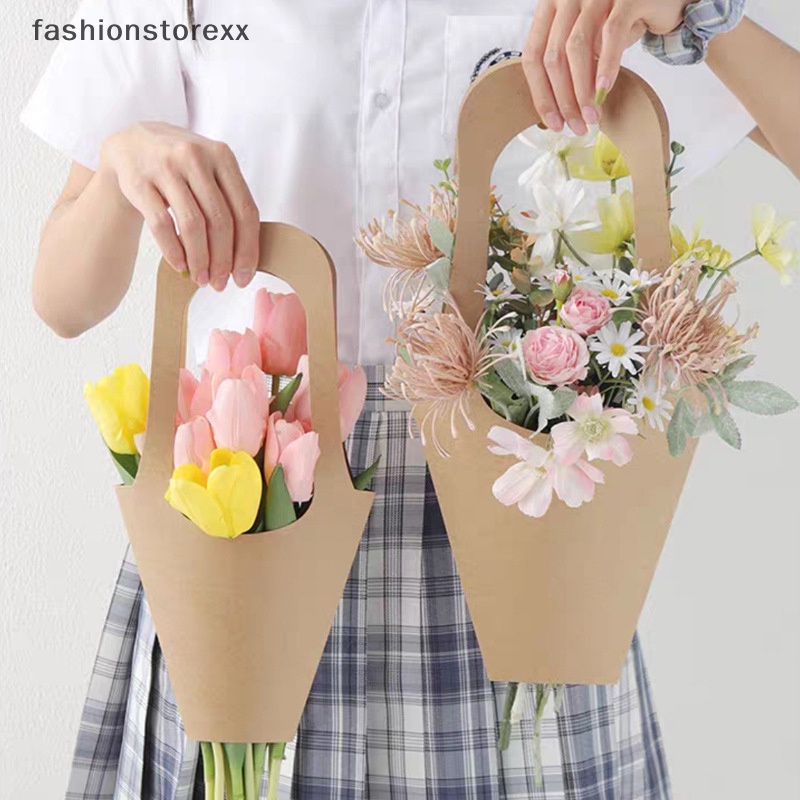 1 Hộp Giấy kraft Gói Hoa / Quà / Trang Trí Nhà / Tiệc Cưới vvn