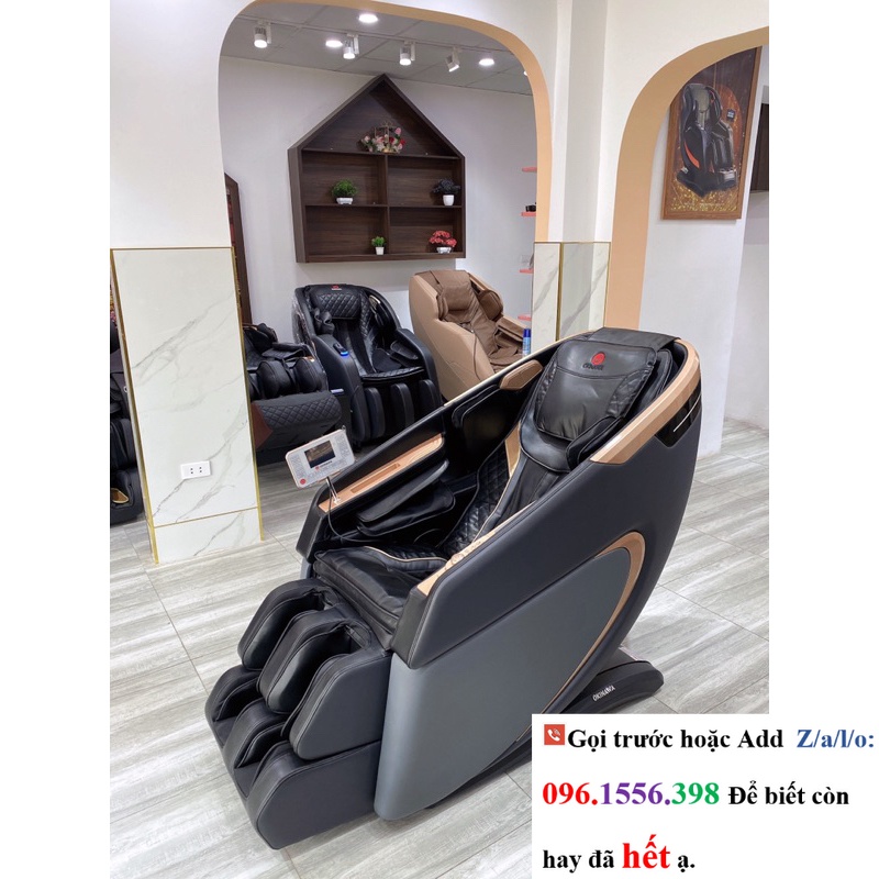 Ghế massage toàn thân Okinawa OS-392 bi silicon di chuyển công nghệ 4D