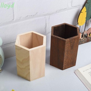 Hộp đựng bút bằng gỗ để bàn đa năng sức chứa lớn