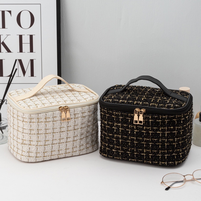 Túi Vải Tuýt Đựng Mỹ Phẩm / Đồ Trang Điểm Sức Chứa Lớn Tiện Lợi Cho Nữ