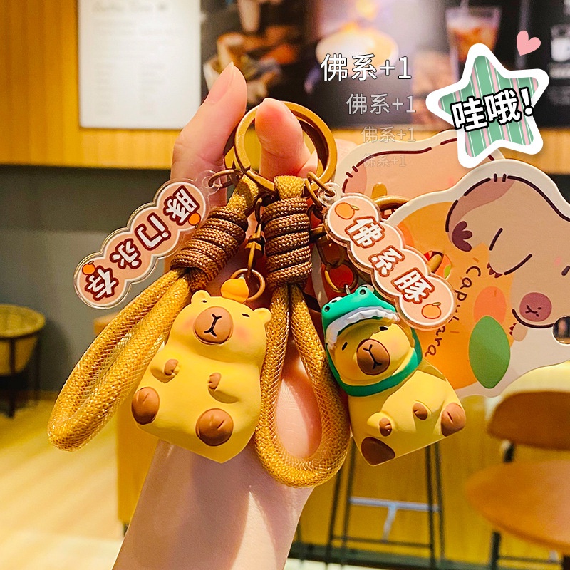 Hoạt Hình Móc Khóa Hình capybara Xinh Xắn Sáng Tạo