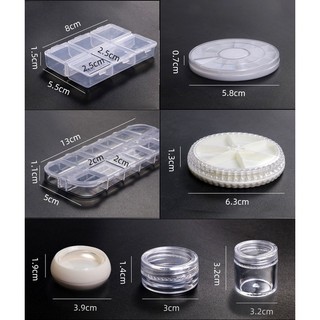 Khay 12 ô đựng hạt Nails Trang trí