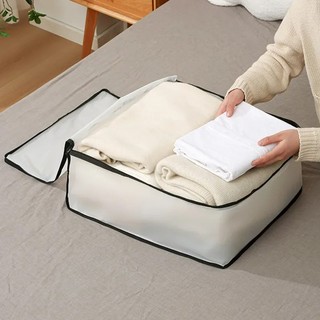 Mới túi đựng quần áo chăn mền bằng peva trong mờ chống bụi chống ẩm tiện dụng