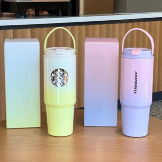 Ly Giữ Nhiệt Starbucks Mẫu Mới Nhất 2024 Dung Tích 900ml, Bình Nước Inox 304 Nắp Kín Kèm Tem Dán Starbuck