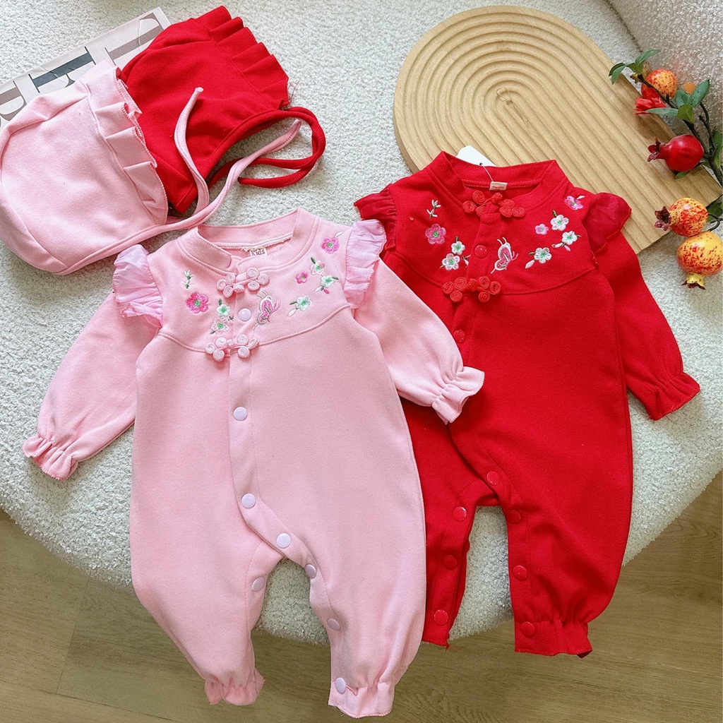 Bộ body dài tay bodysuit áo liền quần bộ đồ liền thân Babyshop88 cho bé trai bé gái M19.12.23-1