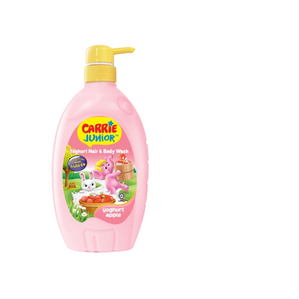 Chai Sữa Tắm Gội Carrie Junior Yoghurt Hương Táo 700g