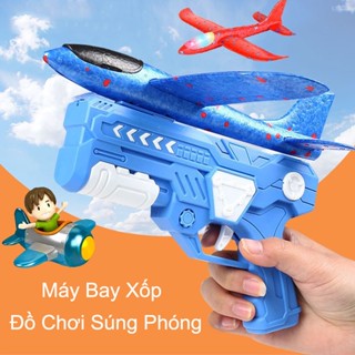 Đồ Chơi Bắn Máy Bay Phát Sáng,Súng Bắn Máy Bay Xốp Bay Lượn Trên Không LED Đồ Chơi Trẻ Em