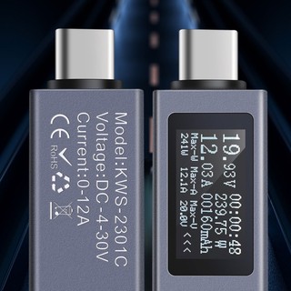 Yao KOWSI USB C Meter Voltage Current Tester USB Checker Phone Charging Detector