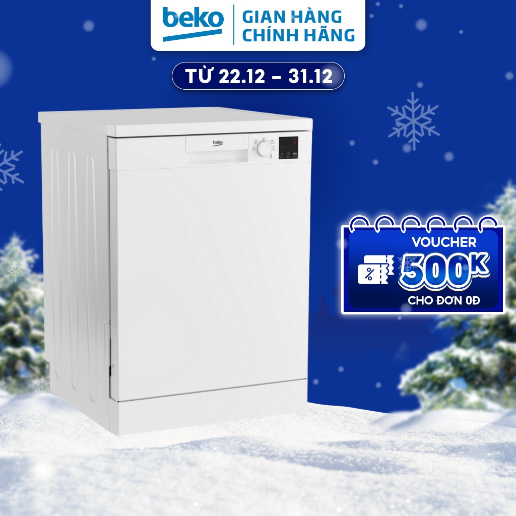 Máy Rửa Chén Độc Lập BEKO 13 Bộ, Đa Dạng Chương Trình Rửa, Điều Khiển Núm Vặn, Màn Hình LED - DVN05320W