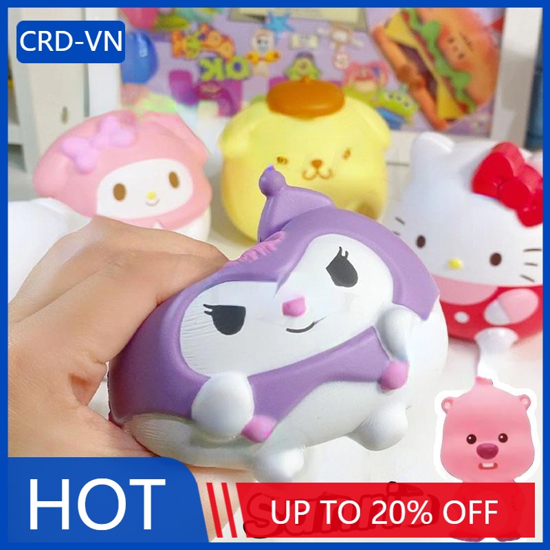 Sanrio Đồ Chơi Xốp Squishy Giảm Stress Hình Cục Bông Dễ Thương Cho Bé yk