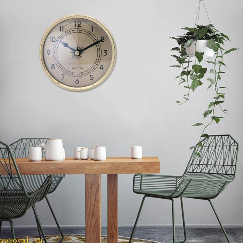 Đồng Hồ Báo Thức Không Dây Treo Tường 90mm Cho Phòng Em Bé