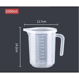 Ca đong nhựa chia vạch có nắp dung tích 1000ml